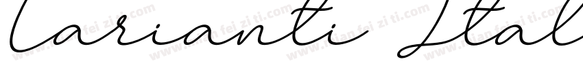 Larianti Italic字体转换